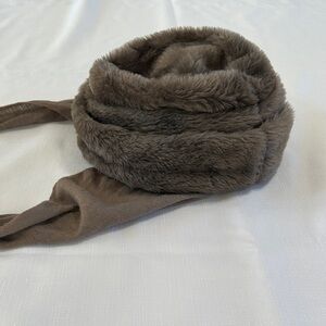 Vintage Brown Faux Fur Pillbox Hat - Union Made Tag